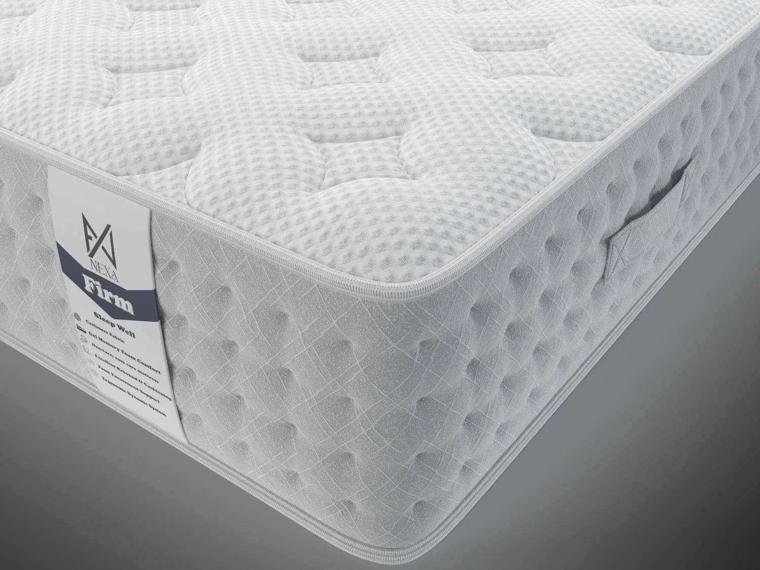 Die Luxury Plush Nexus 1000 Tonnentaschenfederkern Matratze mit Pillow Top - Fest