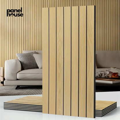 3D-Holzlattenwandpaneele, selbstklebend, abnehmbar, wasserdicht. Kaufe 1, erhalte 6 Premium-Paneele für nur 7 £! (30 cm x 60 cm)